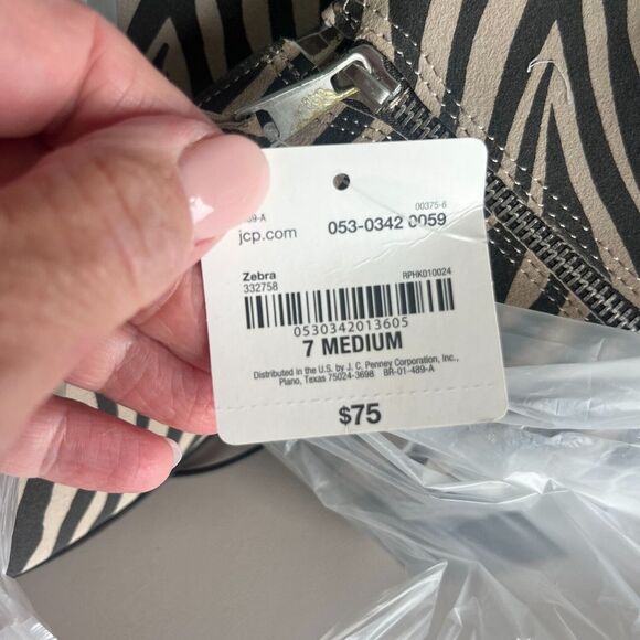 WORTHINGTON BROOKDALE ZEBRA ANKLE BOOT MEMORY FOAM size 9 ANIMAL PRINT NWT - Picture 9 of 11